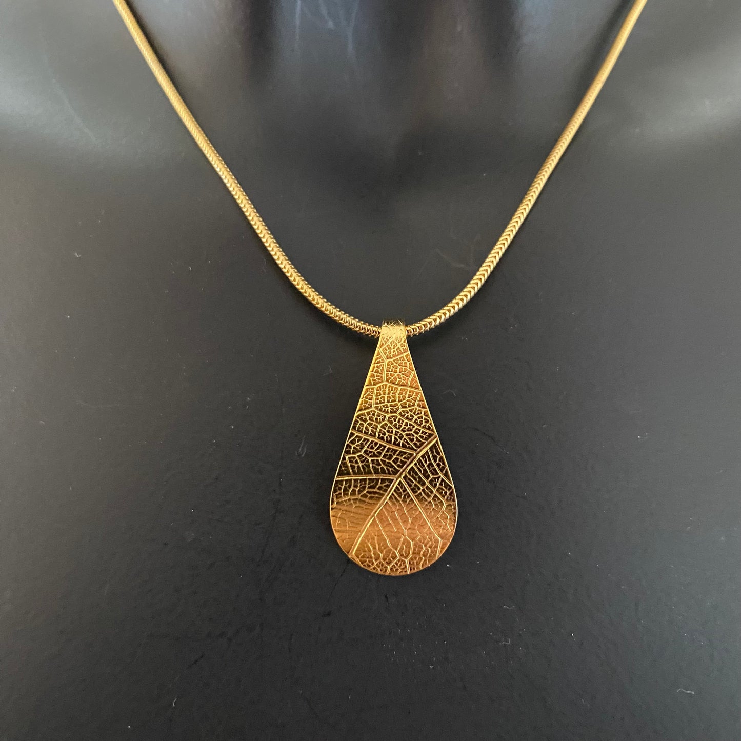 Leaves Halsketting Reen - Verguld Zilver - 42cm - Snel leverbaar