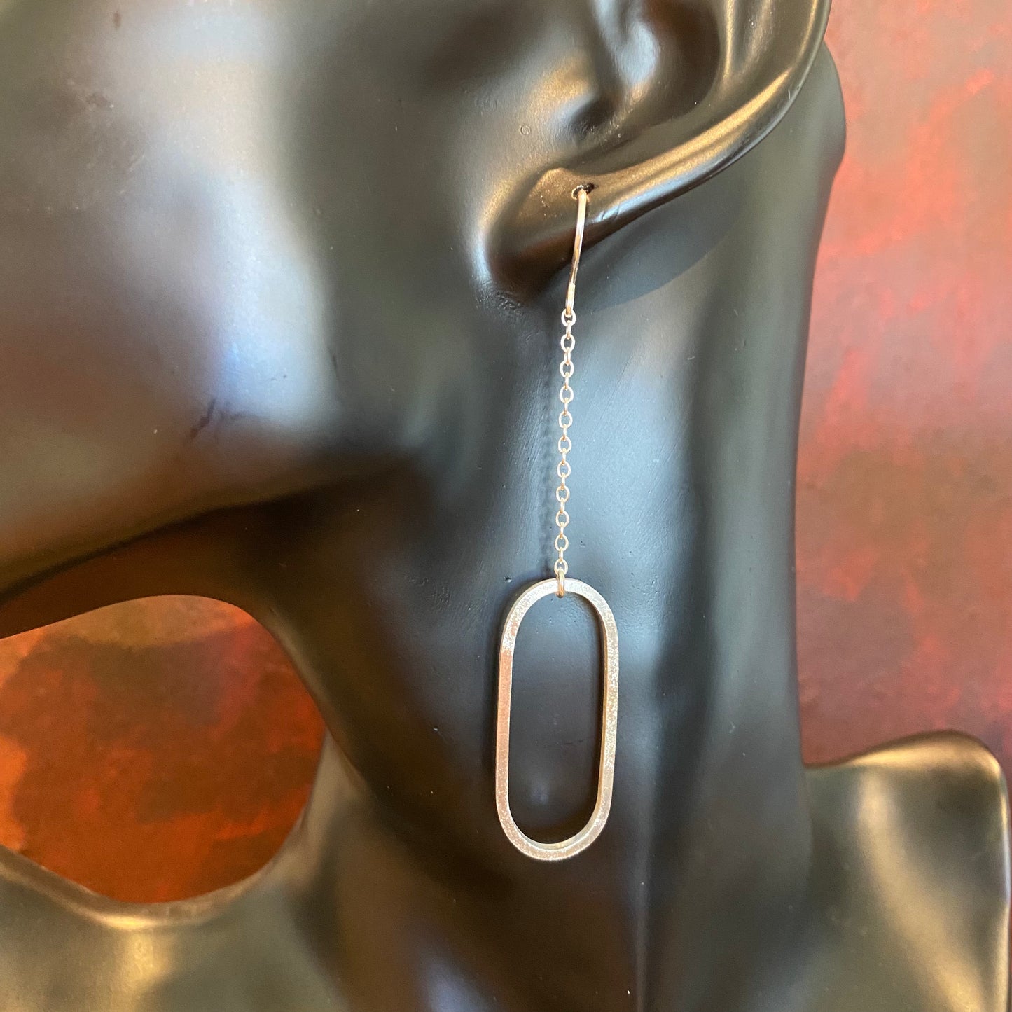 Hoops Oorbellen Amber