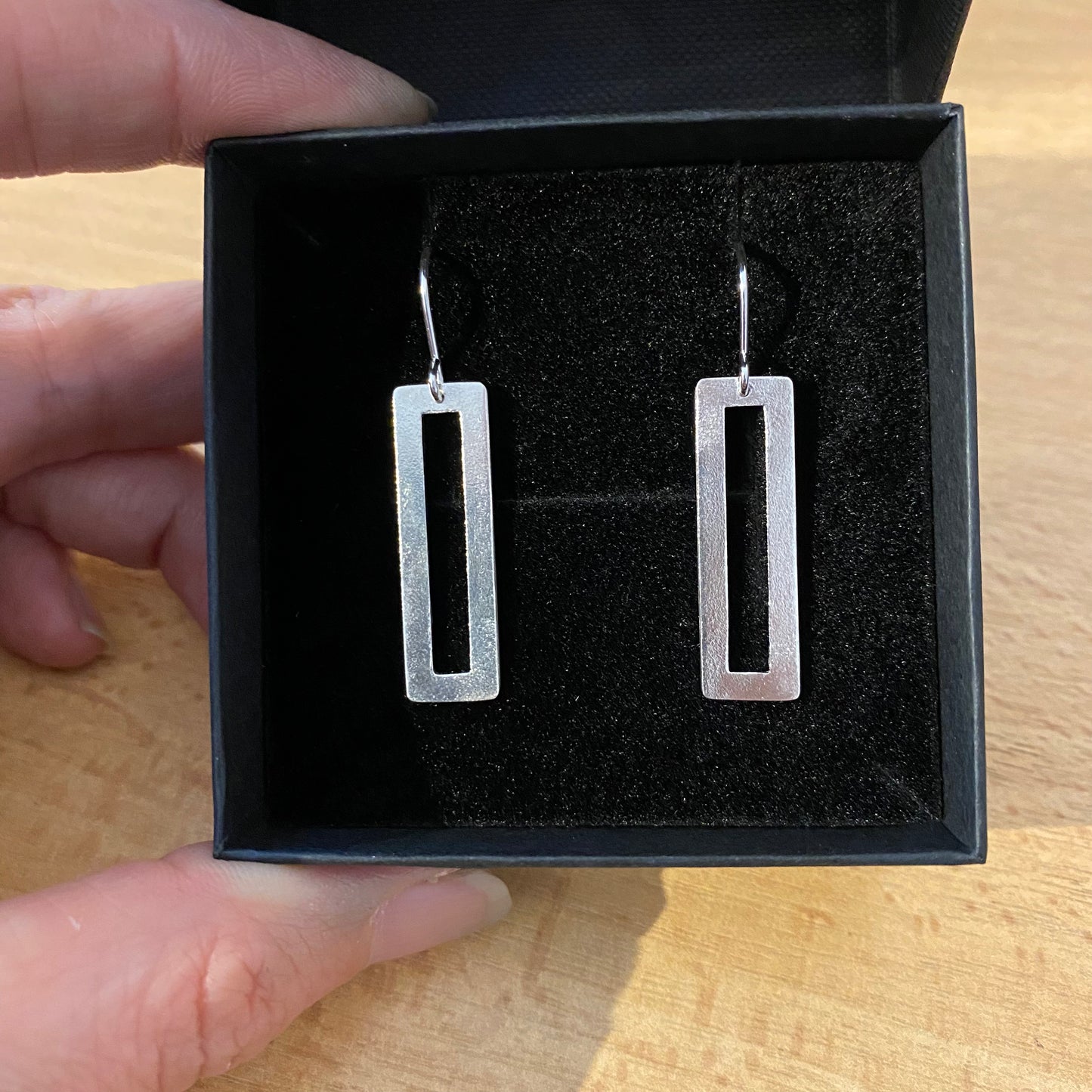 Velvet Oorbellen Christine rechthoekig