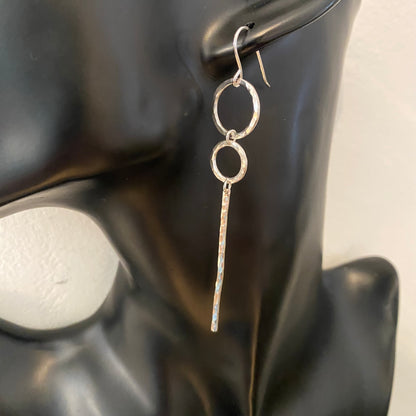 Hammered Oorbellen Sterre