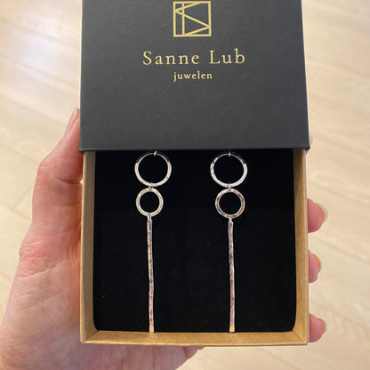 Hammered Oorbellen Sterre