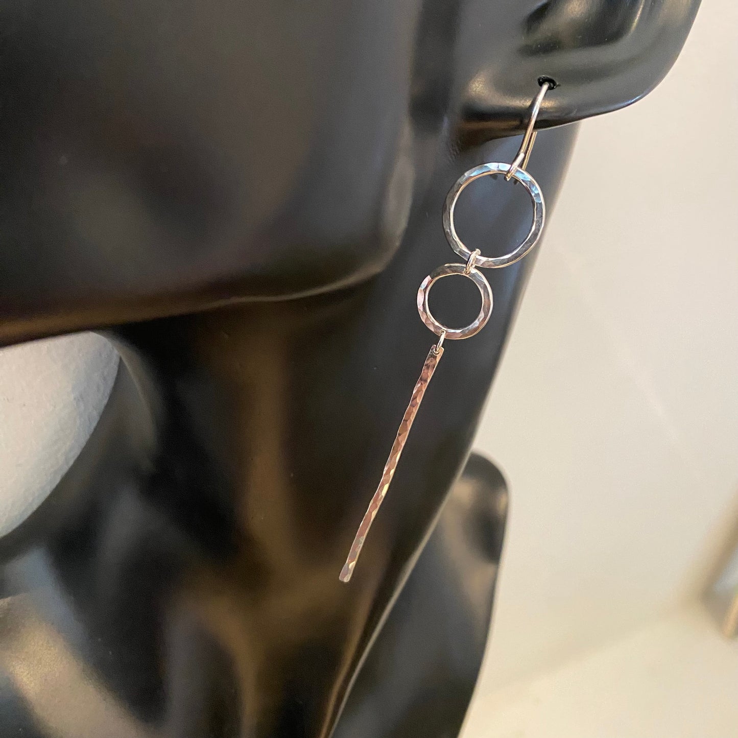 Hammered Oorbellen Sterre