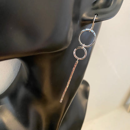 Hammered Oorbellen Sterre