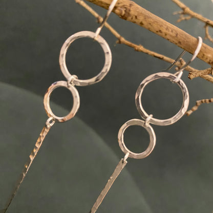 Hammered Oorbellen Sterre