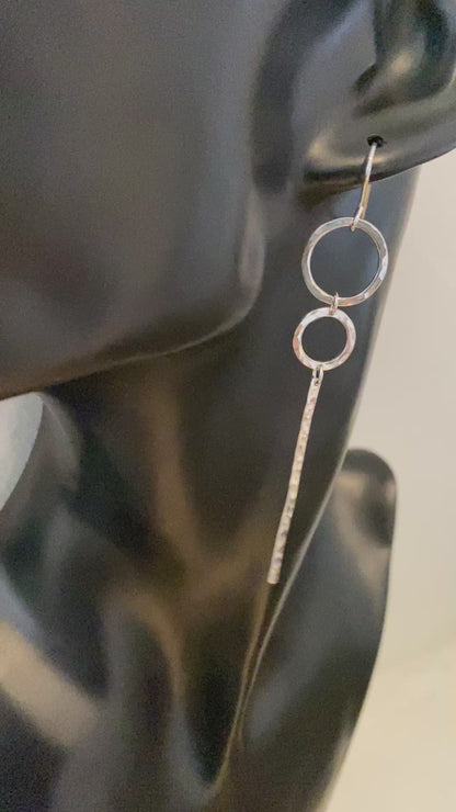 Hammered Oorbellen Sterre